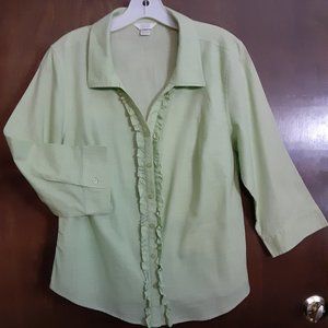CHRISTOPHER & BANKS/ 3/4 SLEEVE BLOUSE/M